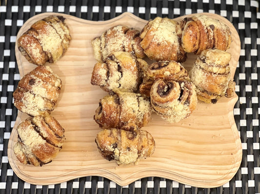 Mini Chocolate Crumb Danish